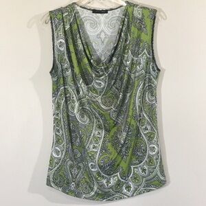 Cowl‎ Neck Paisley Tank